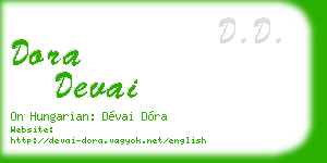 dora devai business card