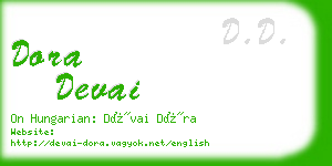 dora devai business card